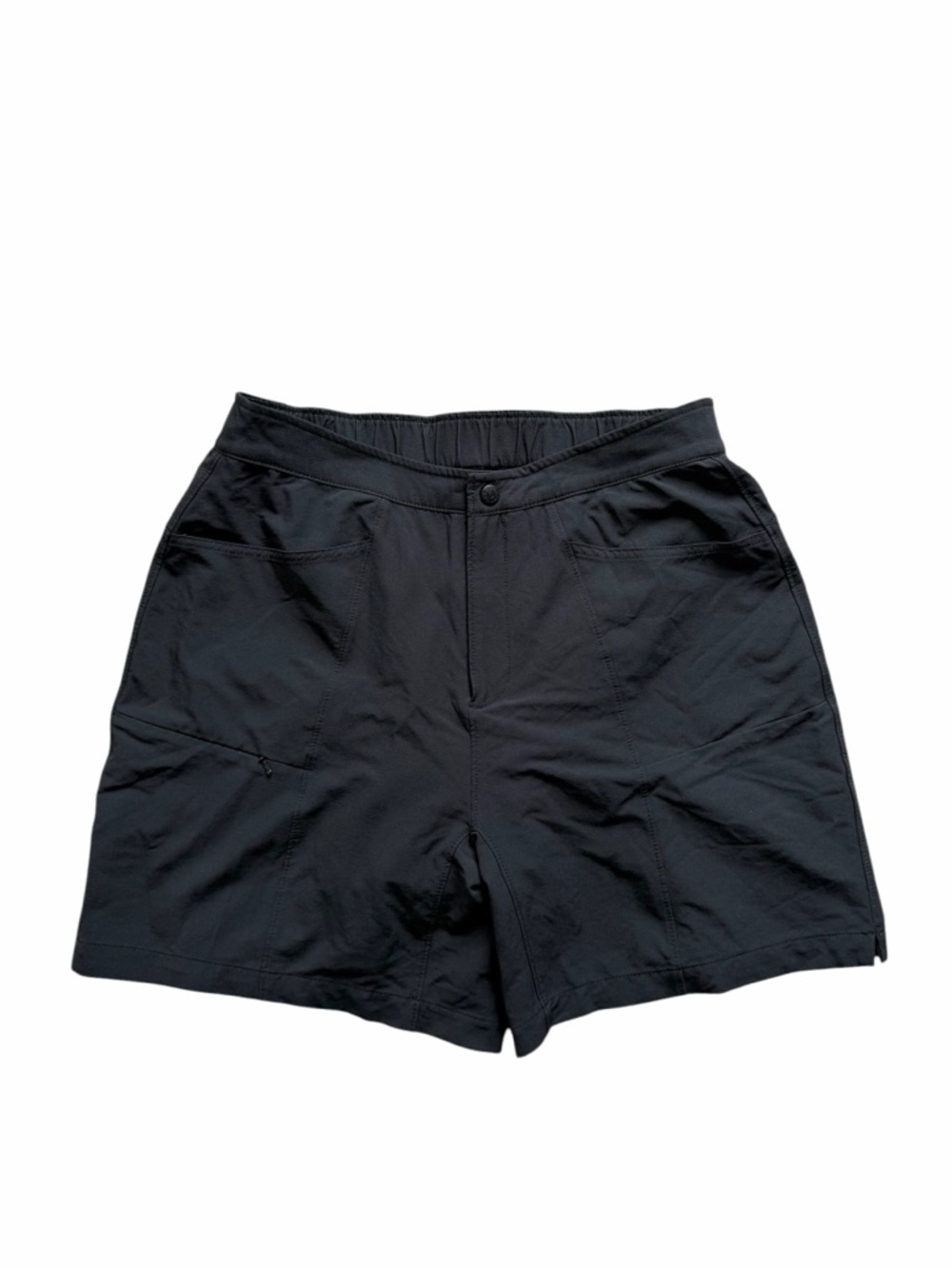 L.L. Bean Women’s Comfort Cycling Shorts 7” Medium Black Padded Stretch Outdoor
